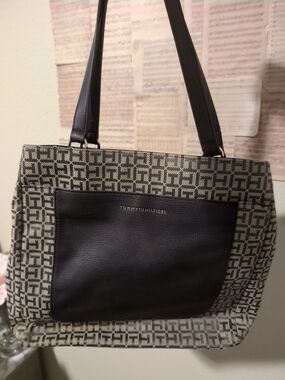 Tommy Hilfiger Monogram Tote Purse